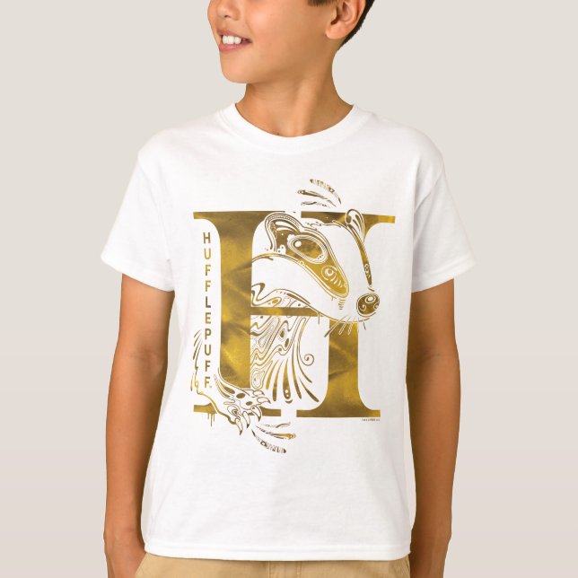 T-shirt Harry Potter | Aguamenti Graphique HUFFLEPUFF™ (Devant)
