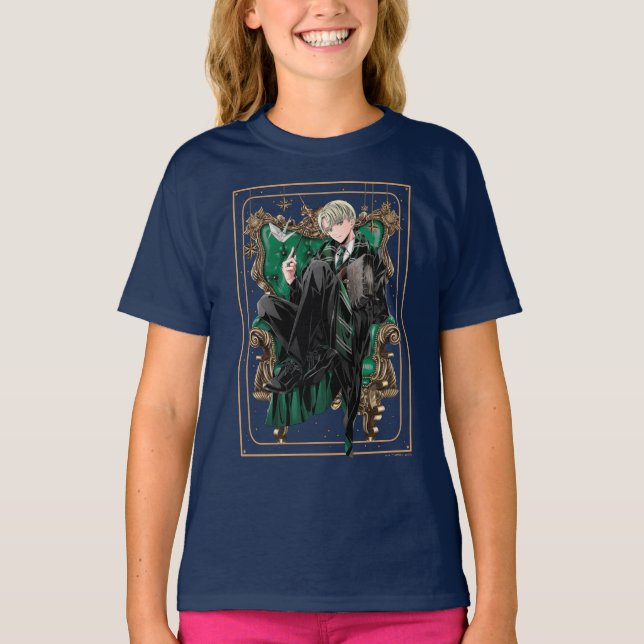T-shirt HARRY POTTER™ | Anime Draco Malfoy Assis (Devant)