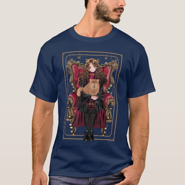 T-shirt HARRY POTTER™ | Anime Hermione Granger assise (Devant)