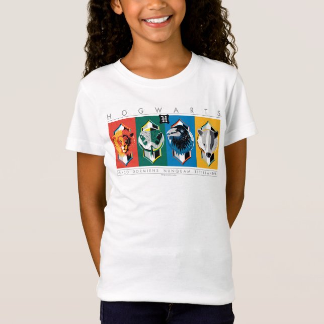 T-Shirt Harry Potter | Armoiries de la maison HOGWARTS™ (Devant)