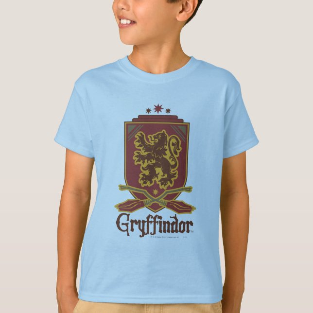 T-shirt Harry Potter | Badge Gryffindor QUIDDITCH™ (Devant)