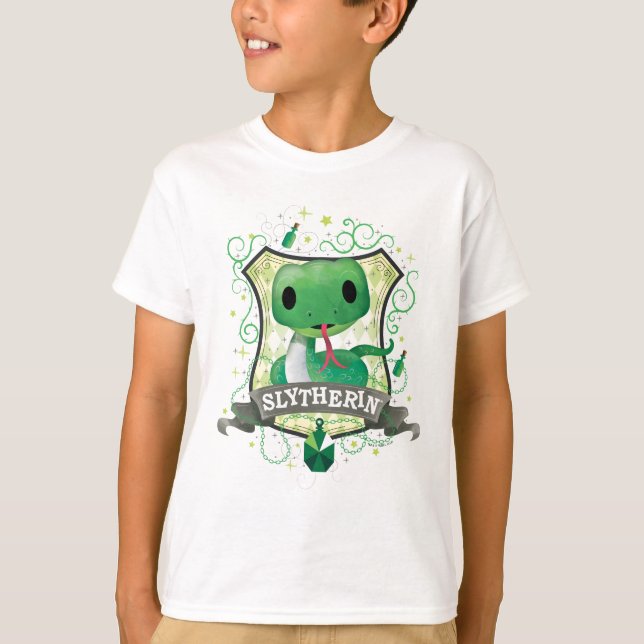 T-shirt Harry Potter | Blason charmant SLYTHERIN™ (Devant)