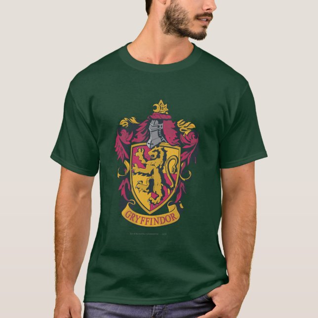 T-shirt Harry Potter | Blason de Gryffindor Or et Rouge (Devant)