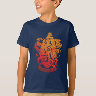 T-shirt Harry Potter | Blason de Gryffondor - Éclaboussé