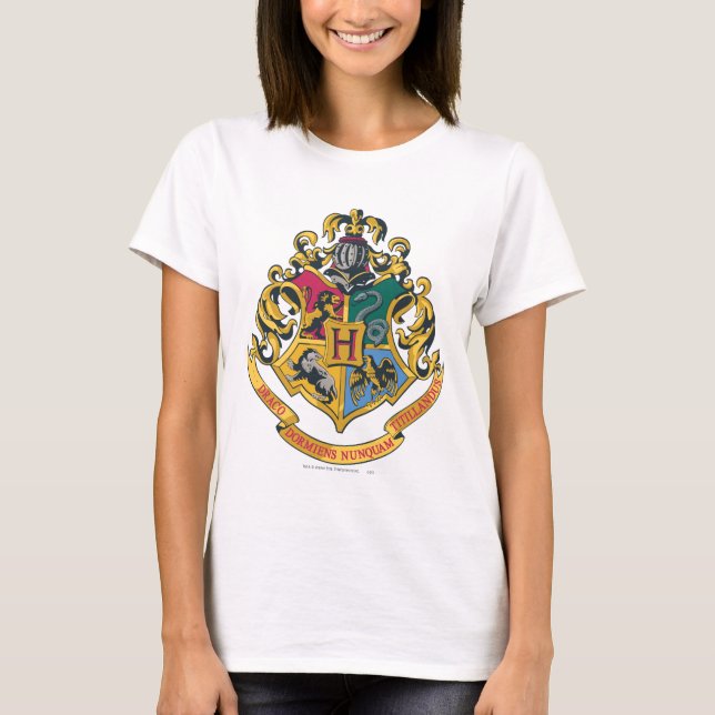 T-shirt Harry Potter | Blason de Poudlard - Couleurs compl (Devant)