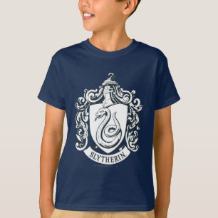 T-shirt Harry Potter Blason de Serpentard - Noir et Blan