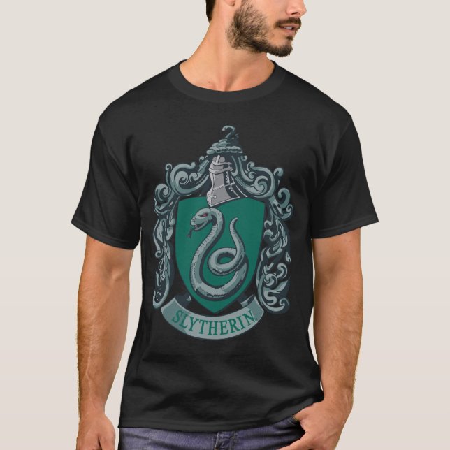 T-shirt Harry Potter | Blason de Serpentard Vert (Devant)