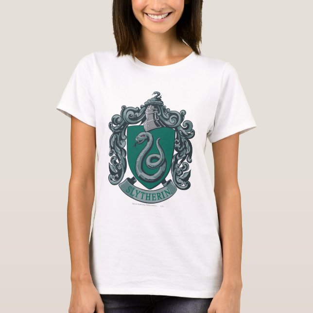 T-shirt Harry Potter | Blason de Serpentard Vert (Devant)