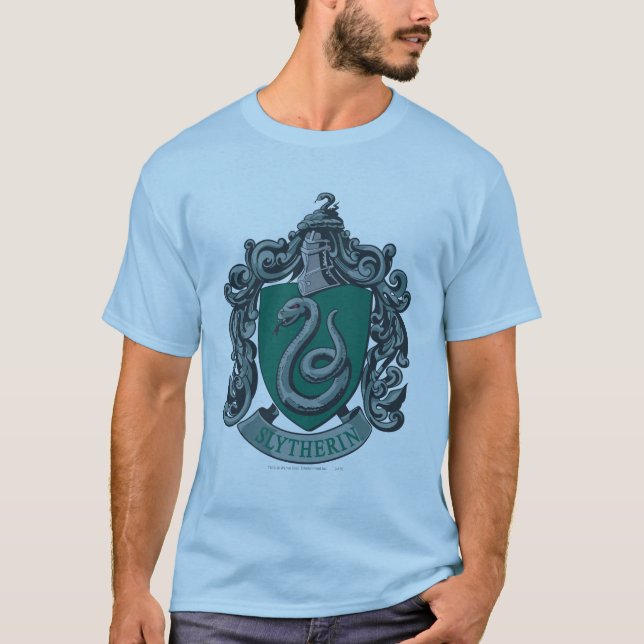 T-shirt Harry Potter | Blason de Serpentard Vert (Devant)
