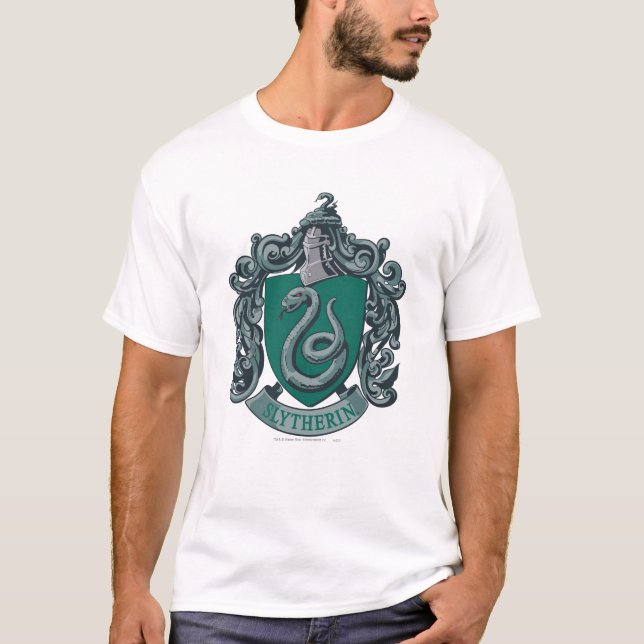 T-shirt Harry Potter | Blason de Serpentard Vert (Devant)