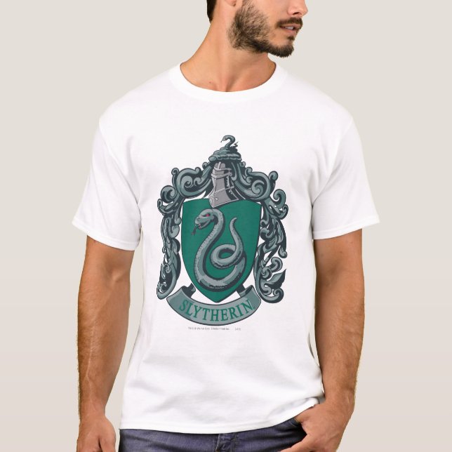 T-shirt Harry Potter | Blason de Serpentard Vert (Devant)