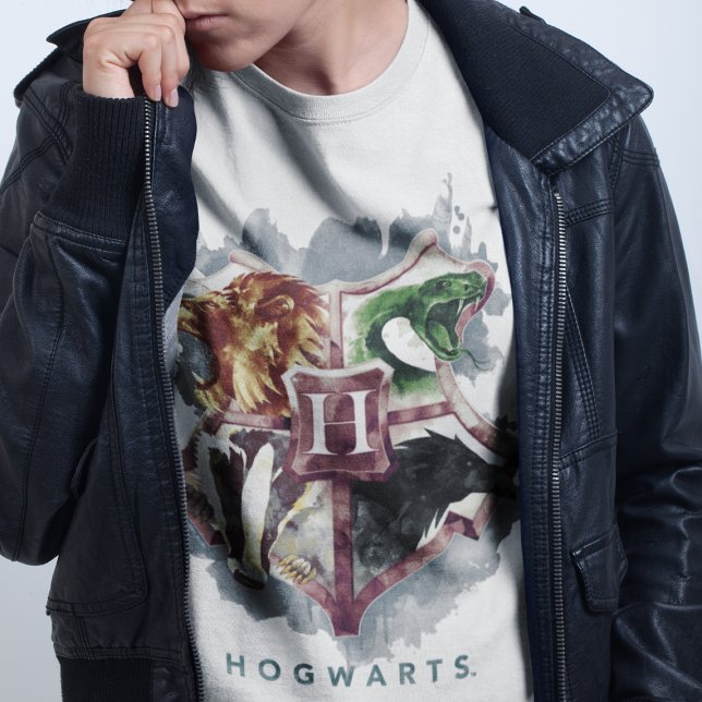 T-shirt Harry Potter | Blason HOGWARTS™ Aquarelle (Créateur téléchargé)