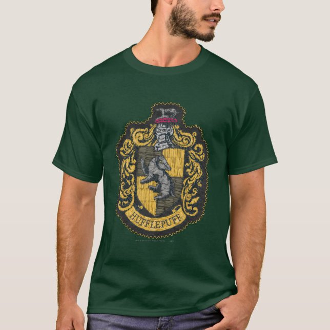 T-shirt Harry Potter | Broderie Écusson de Poufsouffle (Devant)
