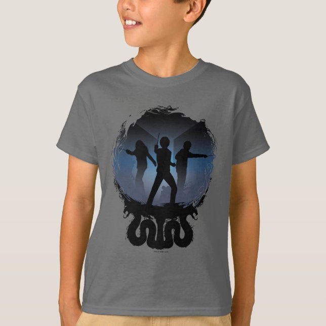 T-shirt Harry Potter| Chambre des secrets Silhouette (Devant)