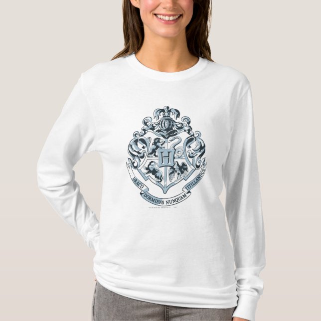 T-shirt Harry Potter| Cimier de Poudlard - Bleu (Devant)