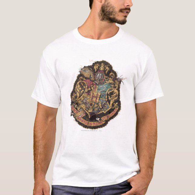 T-shirt Harry Potter | CIMIER DE POUDLARD VINTAGE (Devant)