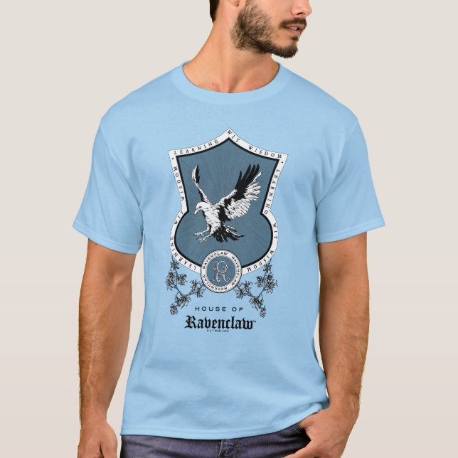 T-shirt HARRY POTTER™ | Délicat croquis RAVENCLAW™ Crest (Devant)