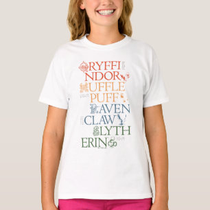T-shirt HARRY POTTER™   Délicat Sketch HOGWARTS™ Maisons