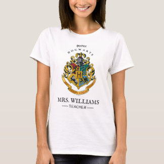 T-shirt Harry Potter Enseignant | Cimier de Poudlard - Cou