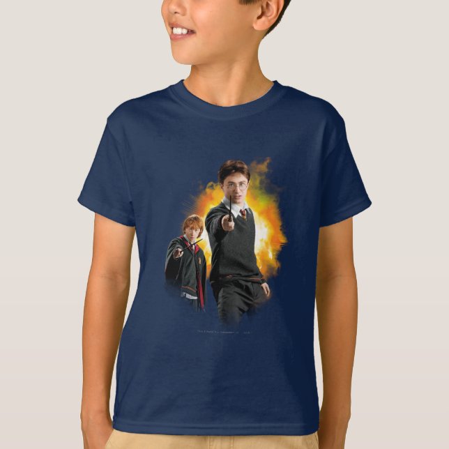 T-shirt Harry Potter et Ron Weasty (Devant)