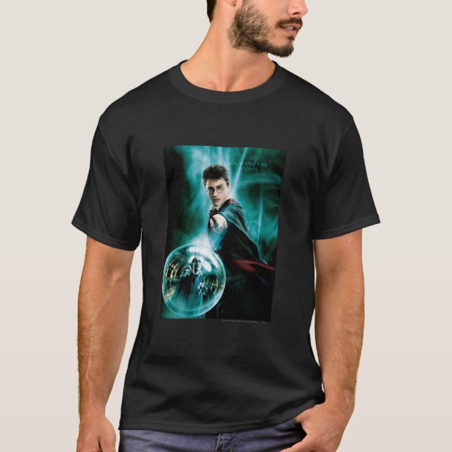 T-shirt Harry Potter et Voldemort un seul peut survivre (Devant)