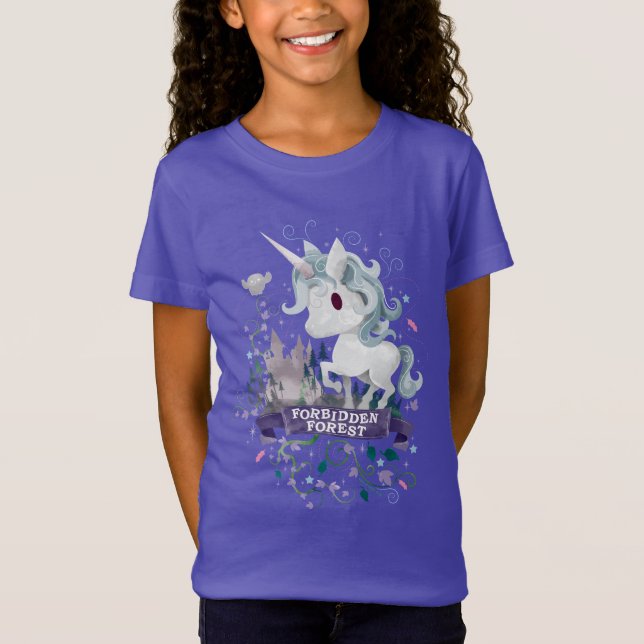 T-Shirt Harry Potter | Forêt Interdite Licorne Graphique (Devant)