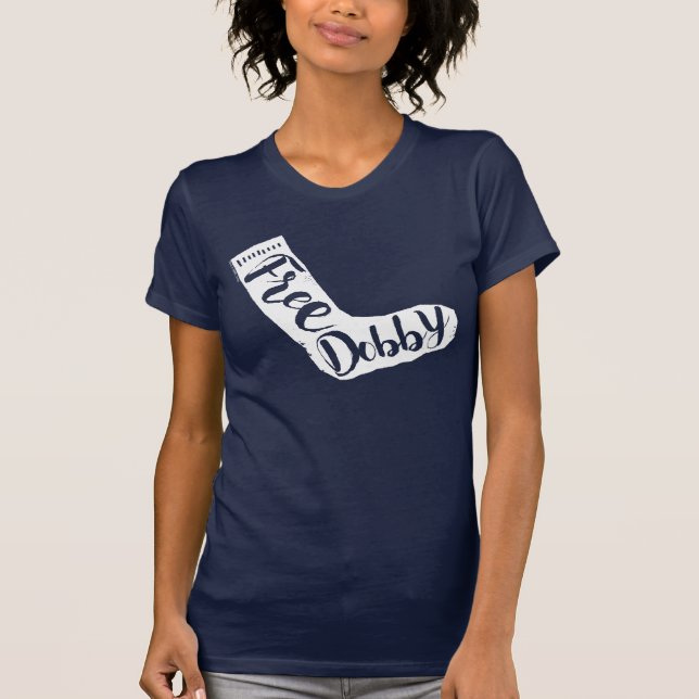 T-shirt Harry Potter | "Free Dobby" Sock Typography (Devant)