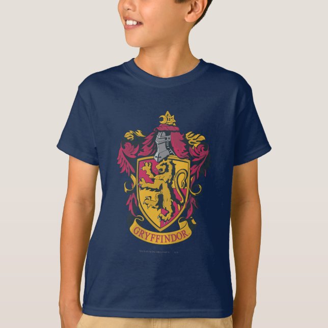 T-shirt Harry Potter | Gryffindor Crest Gold and Red (Devant)