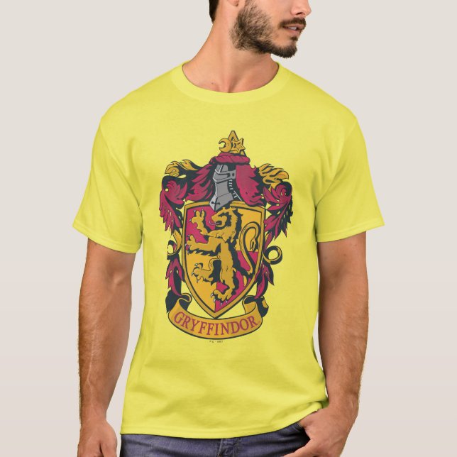 T-shirt Harry Potter| Gryffindor Crest Gold et Red (Devant)