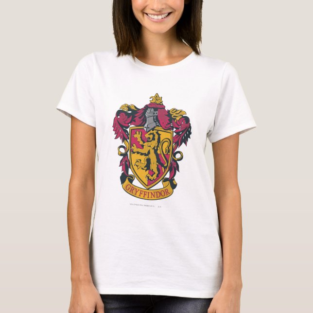 T-shirt Harry Potter | Gryffindor Crest Gold et Rouge (Devant)