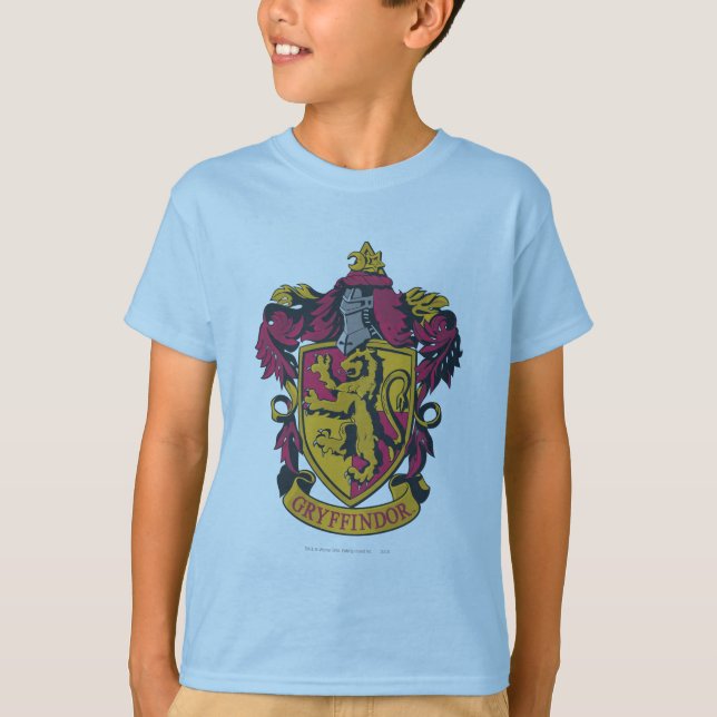 T-shirt Harry Potter | Gryffindor Crest Gold et Rouge (Devant)