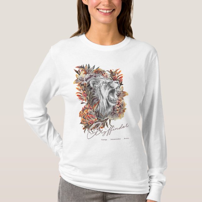 T-shirt HARRY POTTER™ GRYFFINDOR™ Floral Graphisme (Devant)