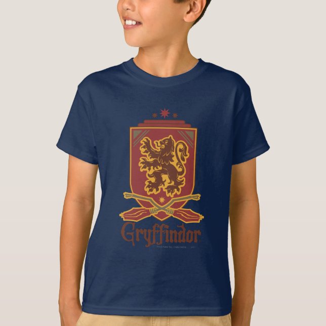T-shirt Harry Potter | Gryffindor QUIDDITCH™  Badge (Devant)