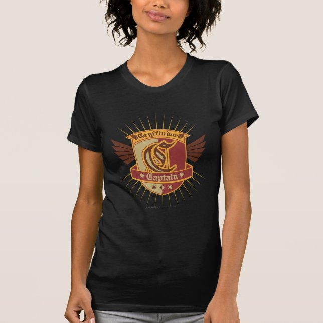T-shirt Harry Potter| Gryffindor QUIDDITCH � Capitaine Emb (Devant)