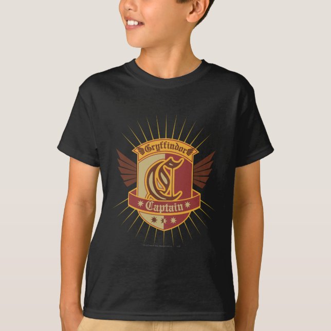 T-shirt Harry Potter| Gryffindor QUIDDITCH � Capitaine Emb (Devant)