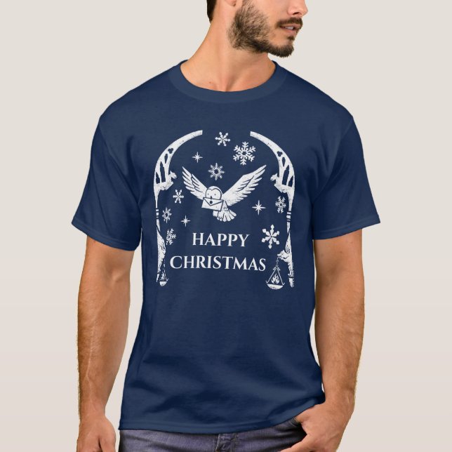 T-shirt HARRY POTTER™ Hedwig livrant une lettre de vacance (Devant)