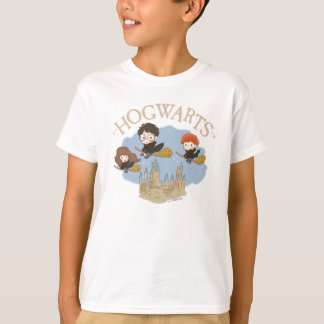 T-shirt HARRY POTTER™, Hermione, & Ron survolent HOGWARTS™