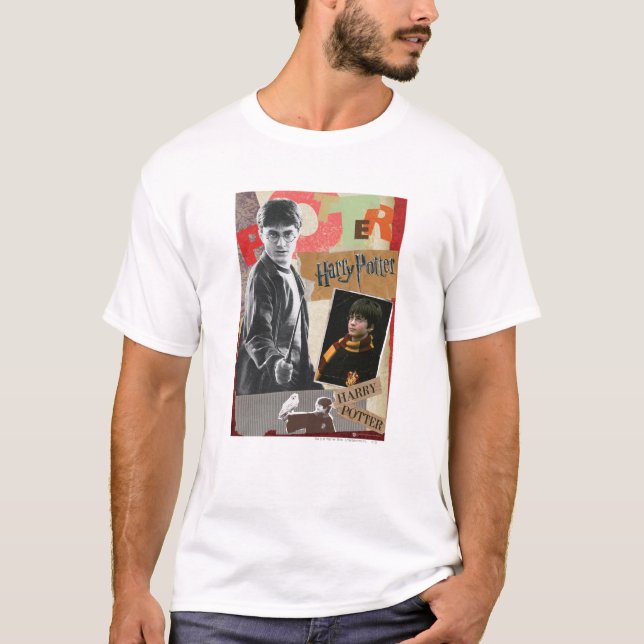T-shirt Harry Potter hier et aujourd'hui (Devant)