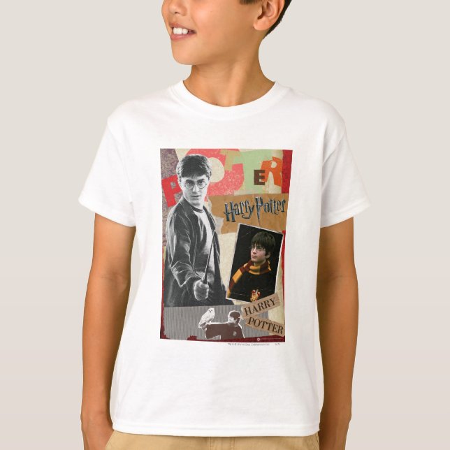 T-shirt Harry Potter hier et aujourd'hui (Devant)