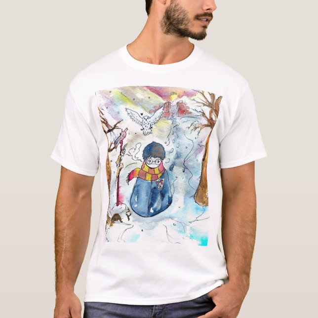 T-shirt Harry Potter Hogsmeade (Devant)