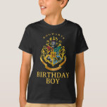T-shirt Harry Potter | Hogwarts - Birthday Boy<br><div class="desc">Célébrez l'anniversaire de votre enfant avec cette chemise d'anniversaire de Hogwarts. Personnalisez en ajoutant votre texte personnalisé !</div>