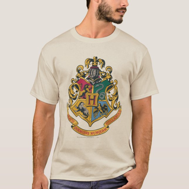 T-shirt Harry Potter| Hogwarts Crest - Full Color (Devant)