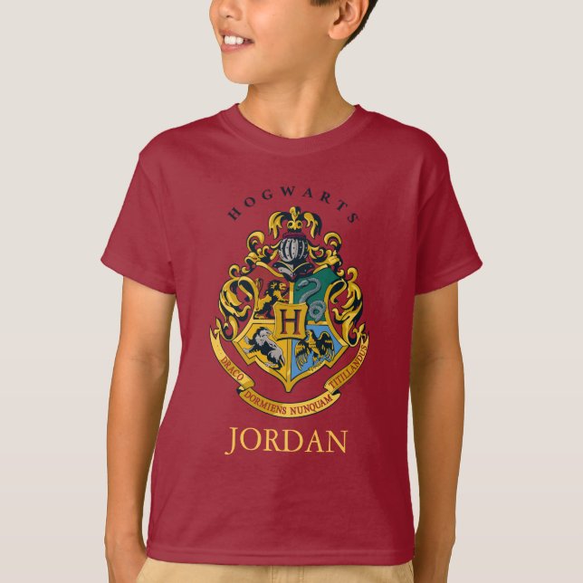 T-shirt Harry Potter | Hogwarts Crest - Full Color (Devant)