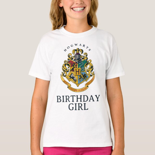 T-shirt Harry Potter | Hogwarts - Fille d'anniversaire (Devant)