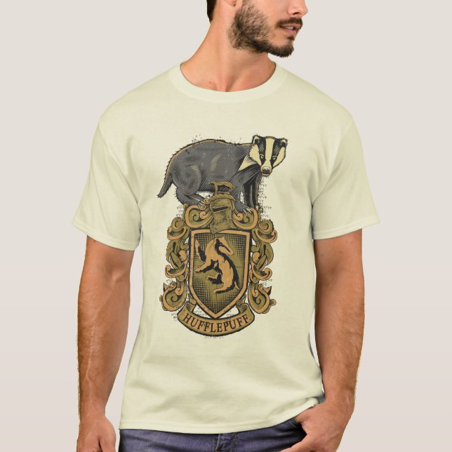 T-shirt Harry Potter | Hufflepuff Crest with Badger (Devant)