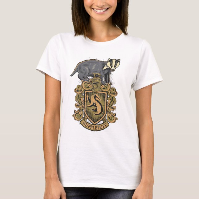 T-shirt Harry Potter | Hufflepuff Crest with Badger (Devant)