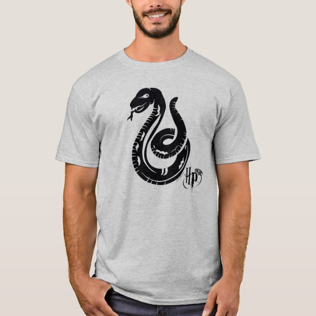 T-shirt Harry Potter | Icône de serpent de Serpentard (Devant)