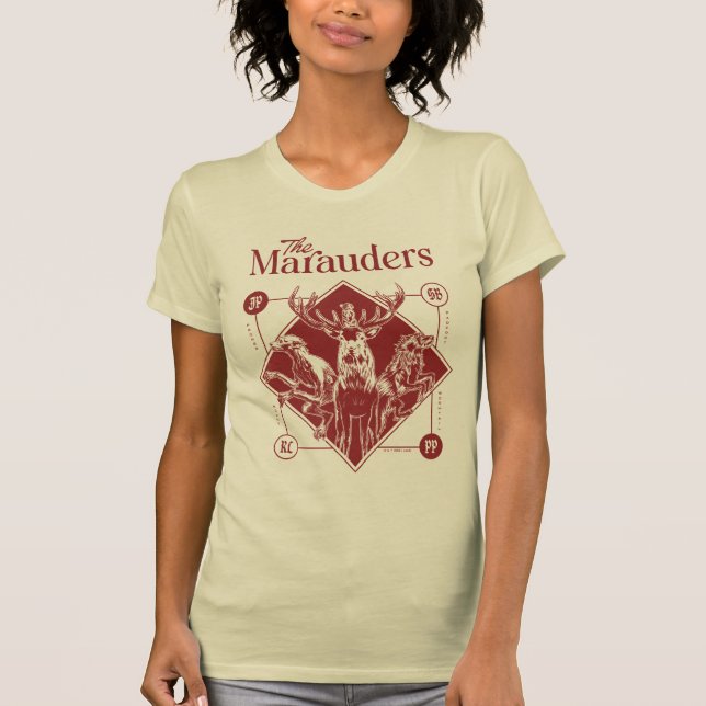 T-shirt HARRY POTTER™ Les Marauders Animagus Graphique (Devant)