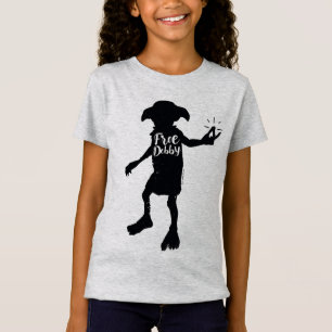T-Shirt Harry Potter   "Libérez Dobby" Silhouette Typograp