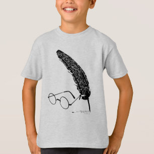 T-shirt Harry Potter Lunettes et plume